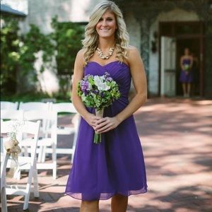 Bill Levkoff RN#82955 knee length bridesmaid dress